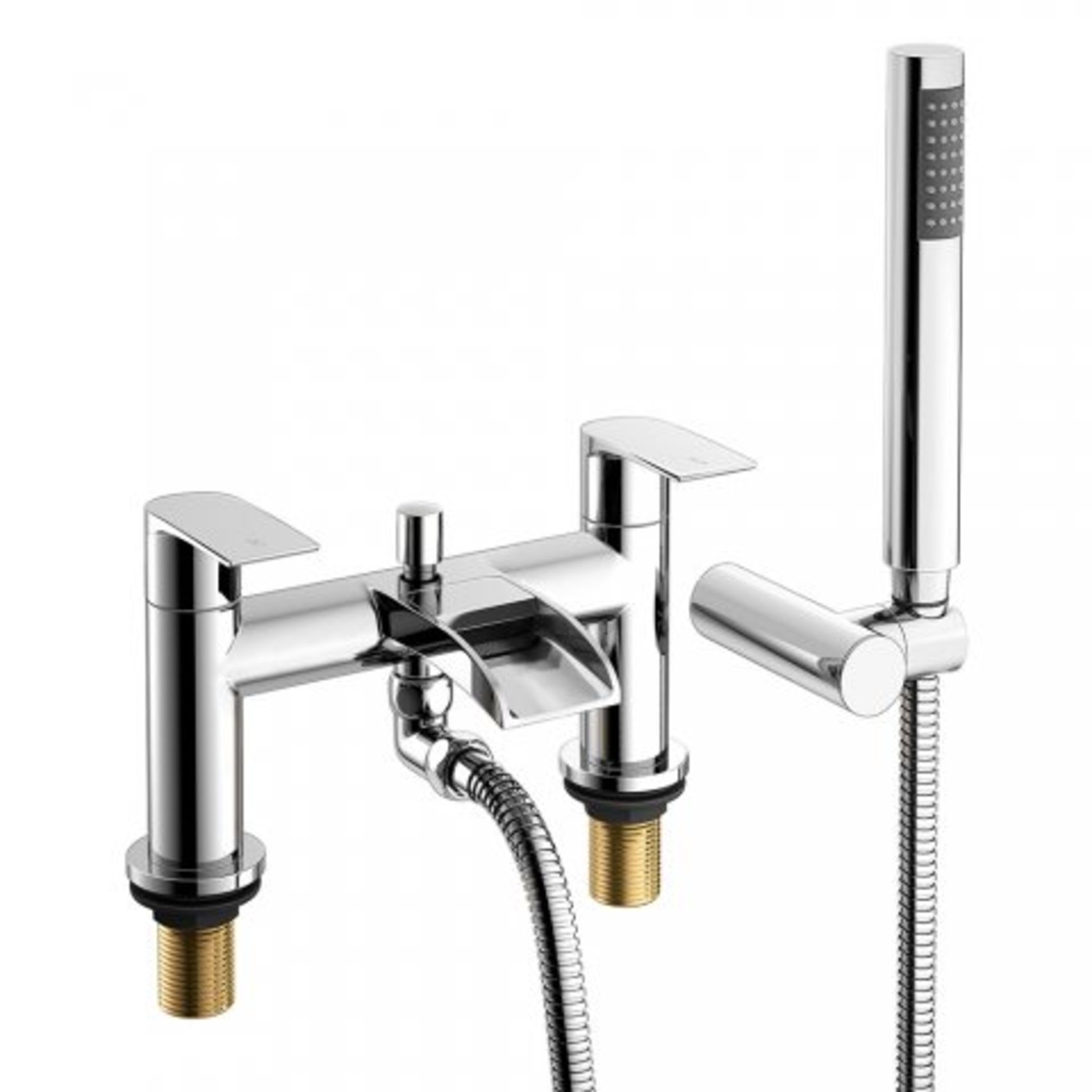 (AA270) Avis II Waterfall Bath Shower Mixer Tap with Hand Held Shower Head Presenting a contemporary - Image 2 of 3