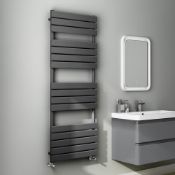 (J23) 1600x600mm Anthracite Flat Panel Ladder Towel Radiator. RRP £474.99. Attention to detail is