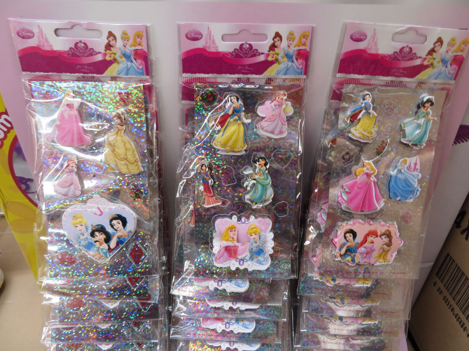 900 x PACKS of Disney Princess Foam 3D Stickers - Various Designs. Brand New Stock. RRP £1.99 per - Image 2 of 2
