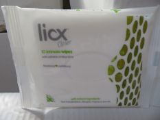 1,000 x PACKS of Licx Closer 10 intimate wipes - with extracts of aloe vera. Freshness & Confidence.
