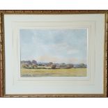 Vintage Retro Watercolour Painting Country Scene. Signed Lower Left Allcock