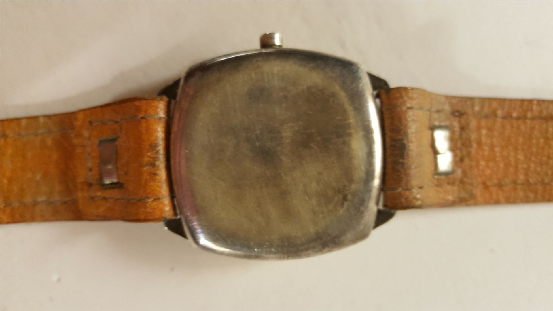 Vintage Sterling Silver Gents Wrist Watch Hallmarked 1929 Dennison Case A.L.D - Image 3 of 3