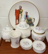Vintage Aynsley China Includes Clock Plus Collectors Plate