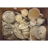 Vintage Box Dinner & Tea Services Indian Tree & Other Items NO RESERVE