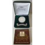 Collectable Coin Australian Royal Mint 2008 Centenary of Rugby League $5 Silver Proof