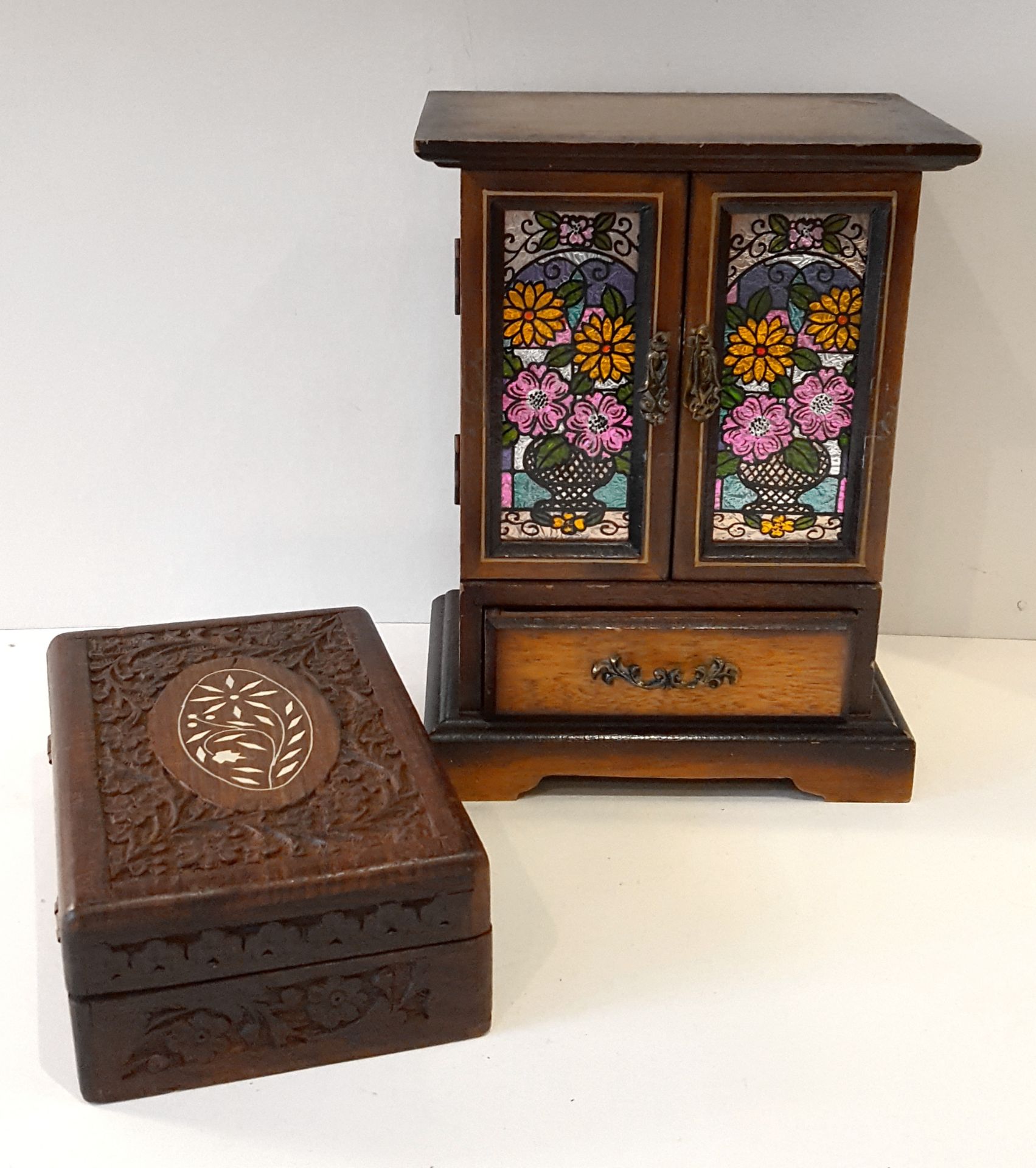 Vintage Retro 2 x Jewellery Boxes.