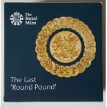 Limited Edition Collectable Coin Silver proof Royal Mint 'The Last Round Pound'
