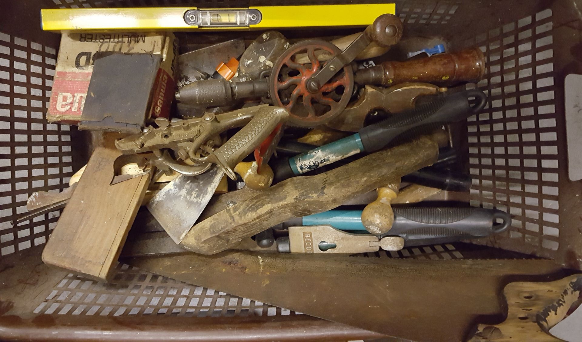 Box of Vintage Assorted Tools NO RESERVE