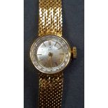 Ebel 18ct Gold Ladies Cocktail Wrist Watch Mechanical Swiss Movement