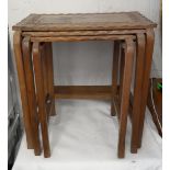 Vintage Retro Nest of 3 Wooden Side Tables NO RESERVE