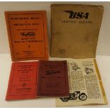 Vintage Retro Motor Bike Manuals for BSA, Velocette, Norton & Matchless