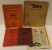 Vintage Retro Motor Bike Manuals for BSA, Velocette, Norton & Matchless