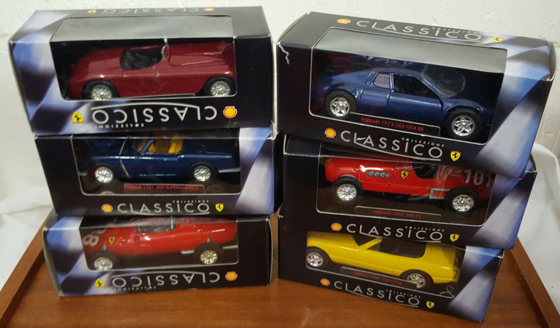 6 x Vintage Retro Collectable Classico Die Cast Toy Cars Boxed