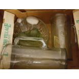 Vintage Glass Bacardi Rum Jugs, Pressed Glass & Bottles NO RESERVE