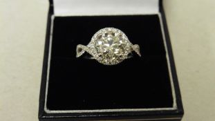 6ct diamond solitaire ring. Brilliant cut diamond, K colour and I1 clarity. Double claw setting in