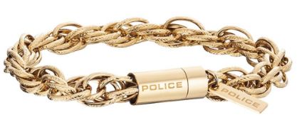 Police Men's PJ25491BSG/02-L Stainless Steel Chain Bracelet