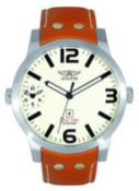 AVIATOR Men's AVW0090KLM Limited Edition Dual Time Watch