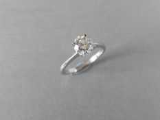 1.16ct diamond solitaire ring with a brilliant cut diamond. H colour and si3 clarity. Set in