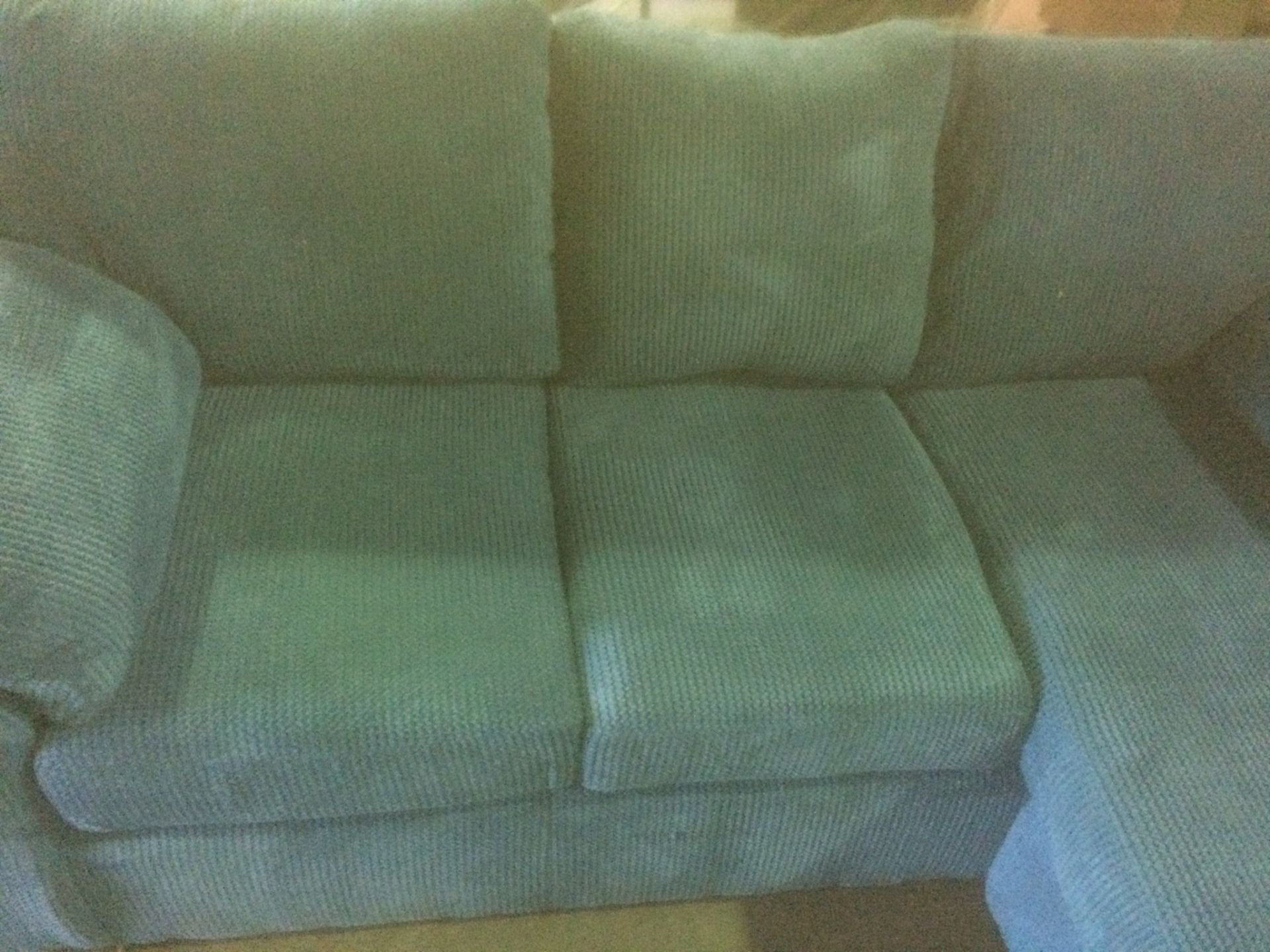 Walker 3 seater corner chaise sofa in turquoise blue corduroy fabric - Image 4 of 4