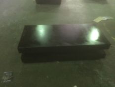 Brand new boxed high gloss black coffee table with shelf