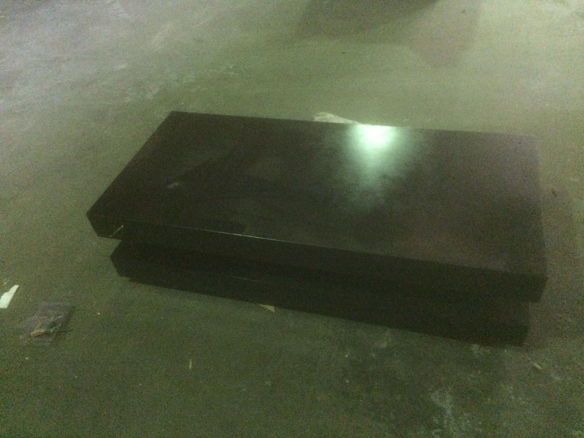5 x brand new boxed high gloss black coffee table with shelf