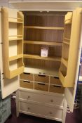 TEWKESBURY LARDER UNIT in a COTTAGE WHITE FINISH FULLY ASSEMBLED RRP £1200