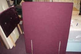 3FT FULL CURVED HEADBOARD FINISHED IN PLUM RRP £150