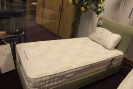 TOP QUALITY COMPLETE 3FT BED WITH HEADBOARD & BASE WITH HARRISONS CANTABRA MATTRESS RRP £1200