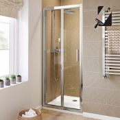 (AA227) 900mm - 6mm - Elements EasyClean Bifold Shower Door. RRP £349.99. Essential Design Our