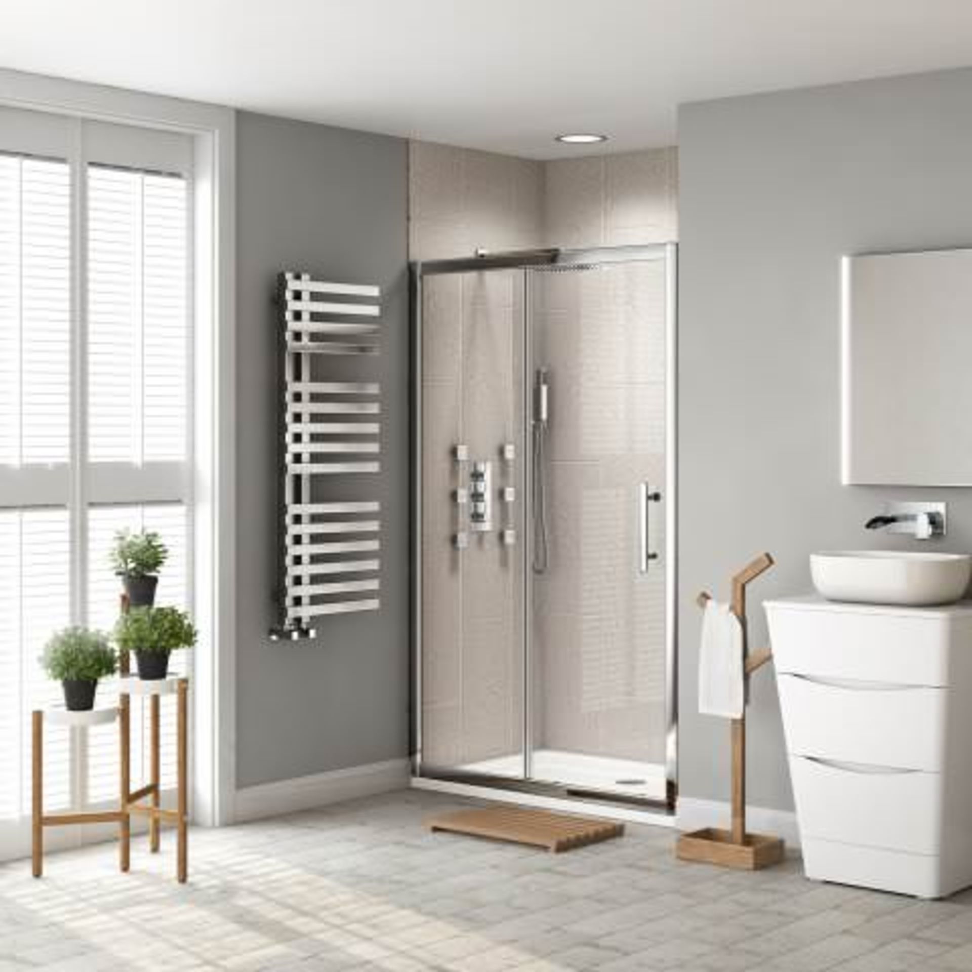 (Y30) 1200mm - 8mm - Premium EasyClean Sliding Shower Door. RRP £360.99. Our Premium 8mm Shower - Image 5 of 5