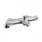 (Y162) Deck Mounted Shower Mixer with Bath Filler. RRP £219.99. Delightfully functional and