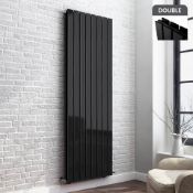 (Y60) 1800x608mm Gloss Black Double Flat Panel Vertical Radiator. RRP £599.99. Our Thera Flat