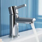(Y159) Gladstone II Cloakroom Basin Mixer Tap Presenting a contemporary design, this solid brass tap