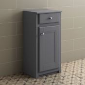 (Y110) Cambridge Storage Cabinet - Midnight Grey. RRP £249.99. This exquisite Midnight grey