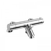 (I202) V Thermostatic Deck Mounted Shower Mixer and Bath Filler. RRP £199.99. A contemporary,
