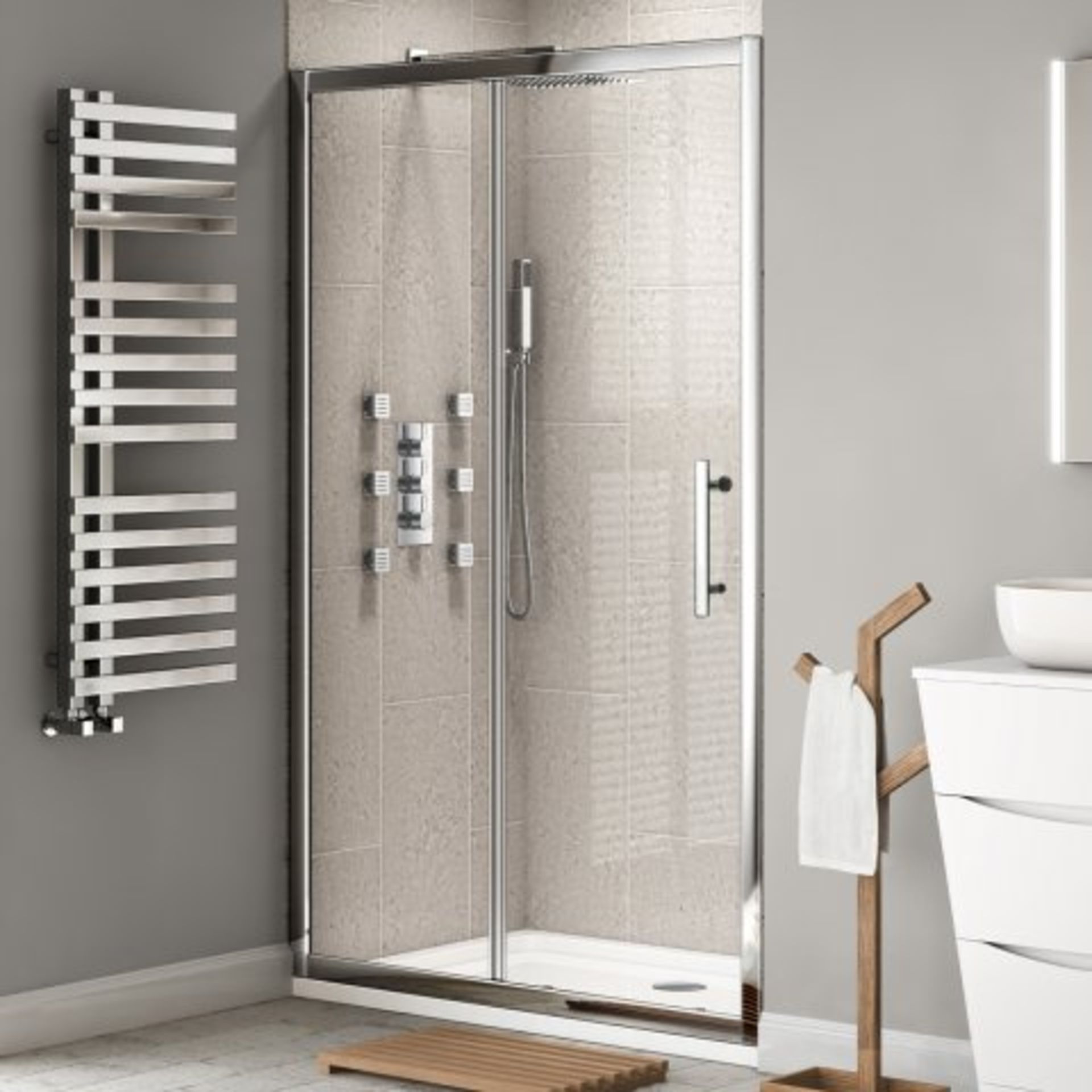 (Y30) 1200mm - 8mm - Premium EasyClean Sliding Shower Door. RRP £360.99. Our Premium 8mm Shower - Image 3 of 5