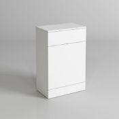 (N24) 300mm Blanc Matte White Back To Wall Toilet Unit. RRP £149.99. This beautifully produced