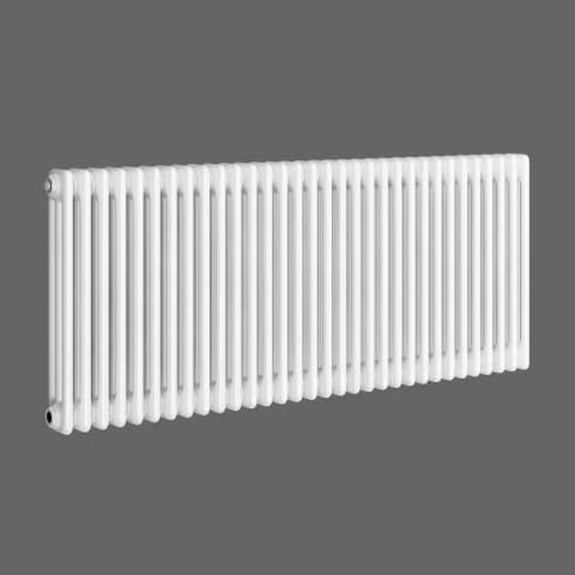 (Y39) 600x1445mm White Triple Panel Horizontal Colosseum Traditional Radiator. RRP £611.99. For an - Image 3 of 5