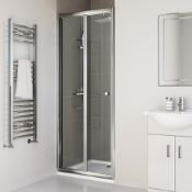 (H80) 900mm - Elements Bi Fold Shower Door. RRP £299.99._x00D__x00D_ _x00D_Budget