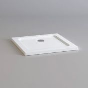 (Y42) 900x900mm Square Ultra Slim Stone Shower Tray. RRP £199.99. Designed and made carefully to