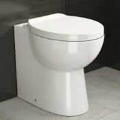 (Y108) Crosby Back to Wall Toilet inc Soft Close Seat. RRP £249.99. This stylish back to wall toilet