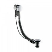(AA238) Bath Pop Up Waste - Overflow This bath pop-up waste overflow features a durable flex pipe