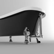 (Y91) 400x215mm Exposed Bath Waste For Roll Top Bath. RRP £124.99. This is an exposed bath waste