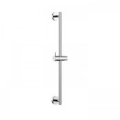 (H158) Adjustable Round Stainless Steel Riser Rail. RRP £49.99._x00D__x00D_Simplistic Style :