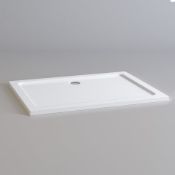 (Y41) 1200x900mm Rectangular Ultra Slim Stone Shower Tray. RRP £299.99. Our brilliant white trays