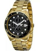 BRAND NEW GENTS EMPORIO ARMANI AR5857, GOLD TONE BRACELET WATCH WITH ARMANI WATCH BOXES, MANUAL