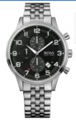 BRAND NEW GENTS HUGO BOSS WATCH, HB1512446, COMPLETE WITH ORIGINAL BOX AND MANUAL - RRP £449