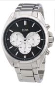 BRAND NEW GENTS HUGO BOSS WATCH, HB1512883, COMPLETE WITH ORIGINAL BOX AND MANUAL - RRP £399