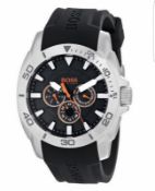 BRAND NEW HUGO BOSS 1512950, GENTS DESIGNER CHRONOGRAPH WATCH WITH ORIGINAL BOX AND BOOKLET - RRP £