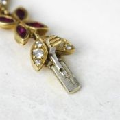 18k Yellow Gold 5.25ct Sapphire, 2.80ct Ruby & 1.40ct Diamond Bracelet